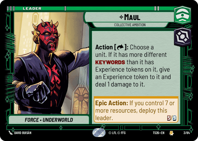 Maul, Collective Ambition, Standard