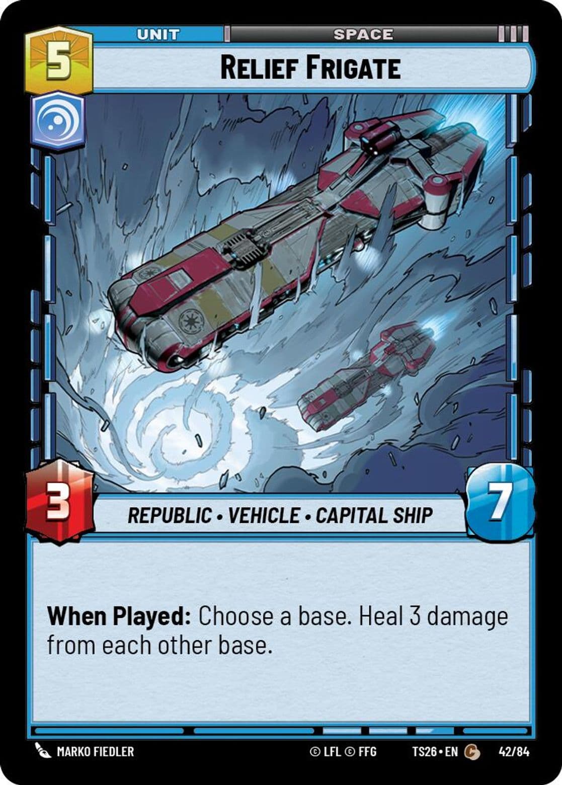 Relief Frigate, Standard