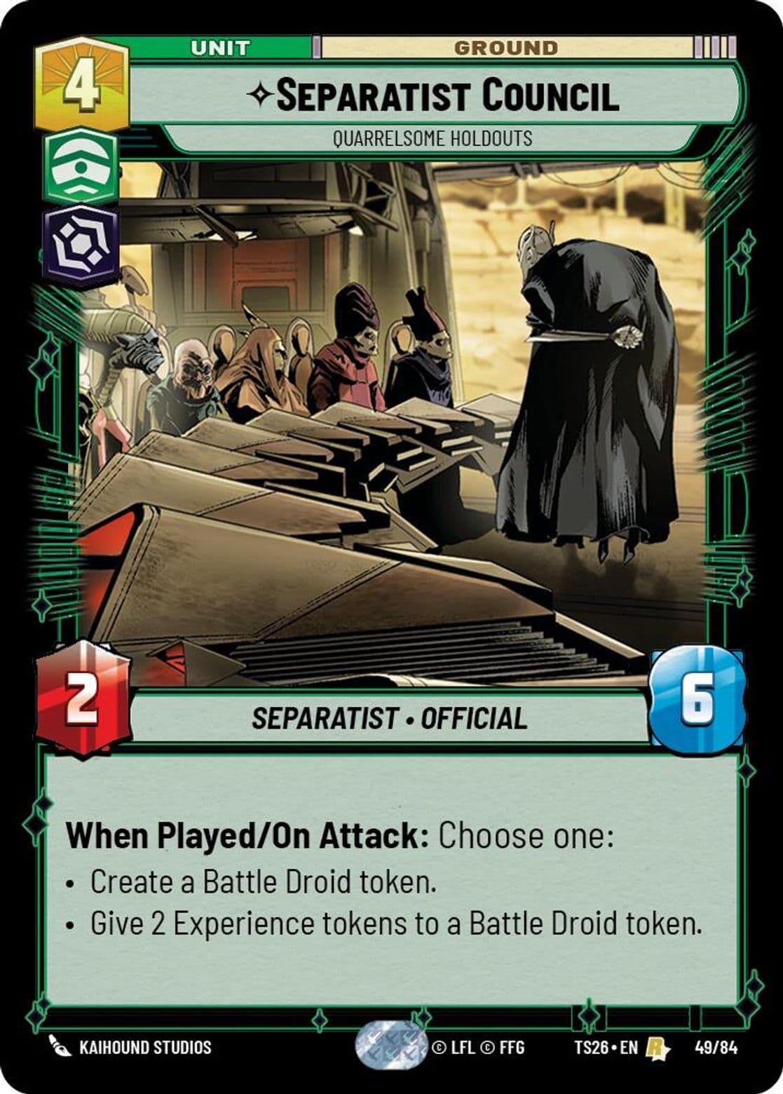 Separatist Council, Quarrelsome Holdouts, Standard