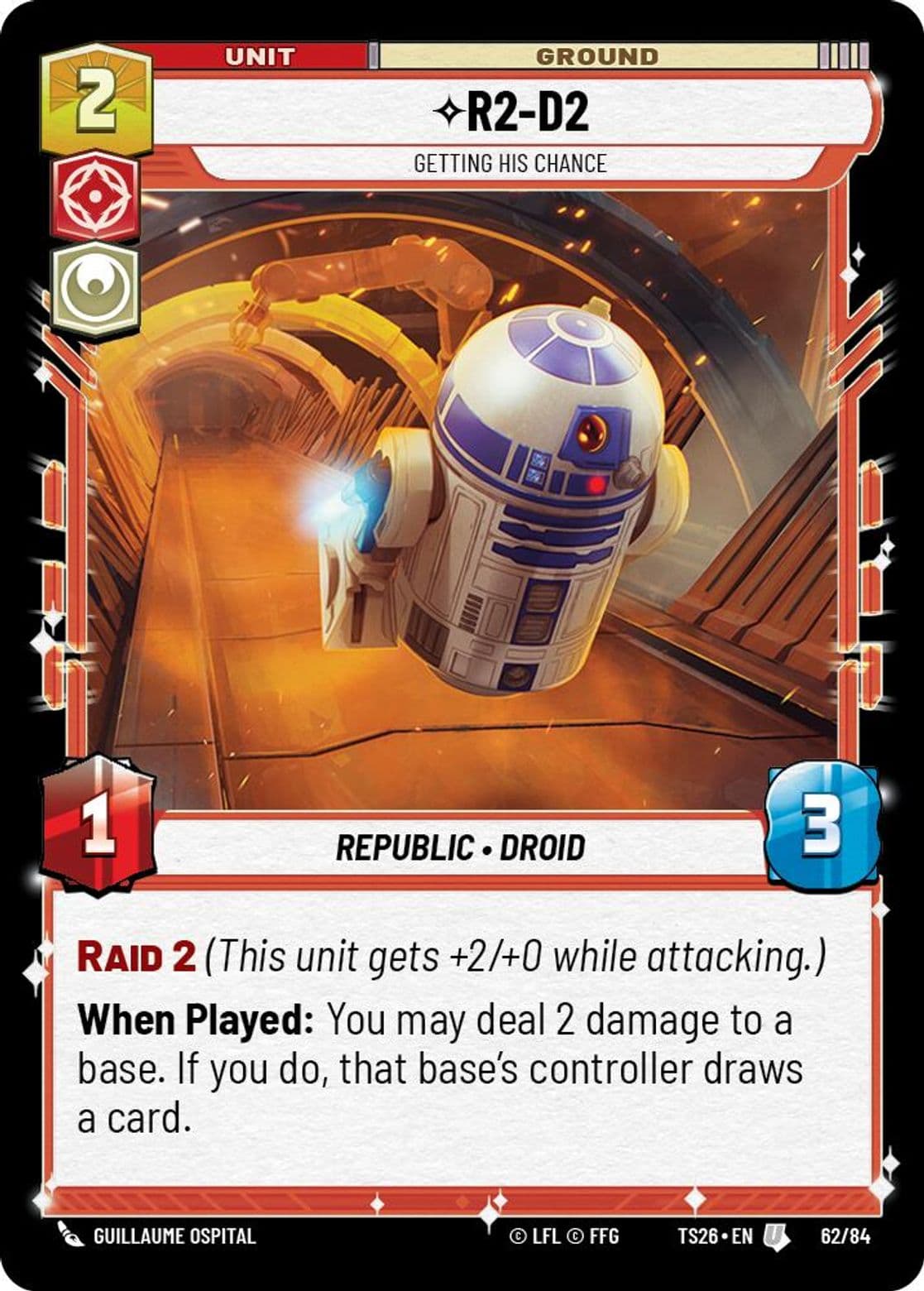 R2-D2, Getting His Chance, Standard