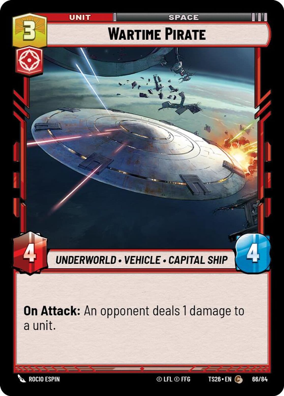 Wartime Pirate, Standard
