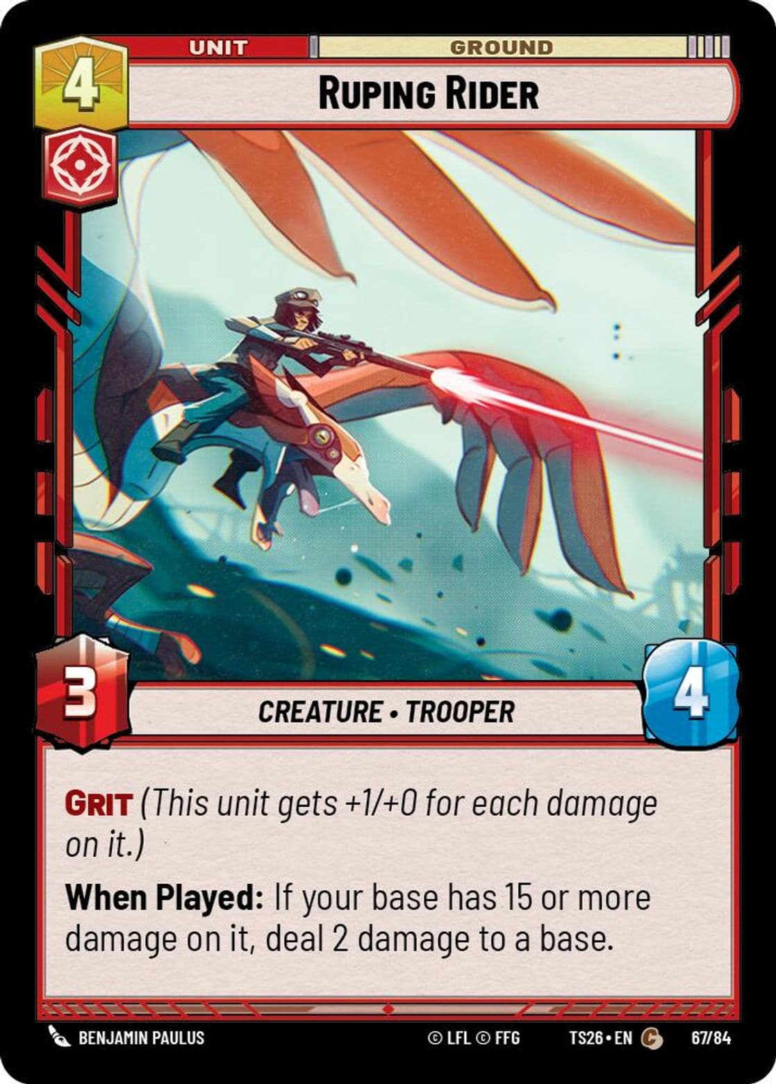 Ruping Rider, Standard