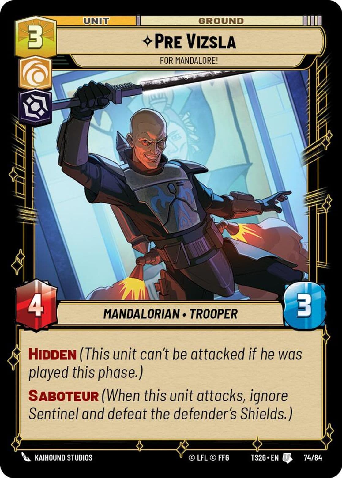 Pre Vizsla, For Mandalore!, Standard