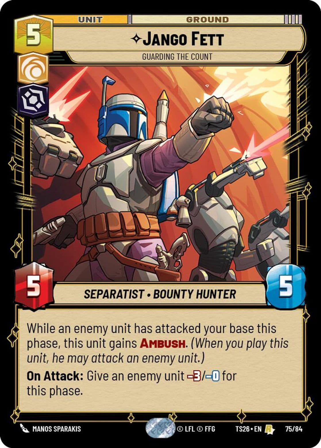 Jango Fett, Guarding the Count, Standard