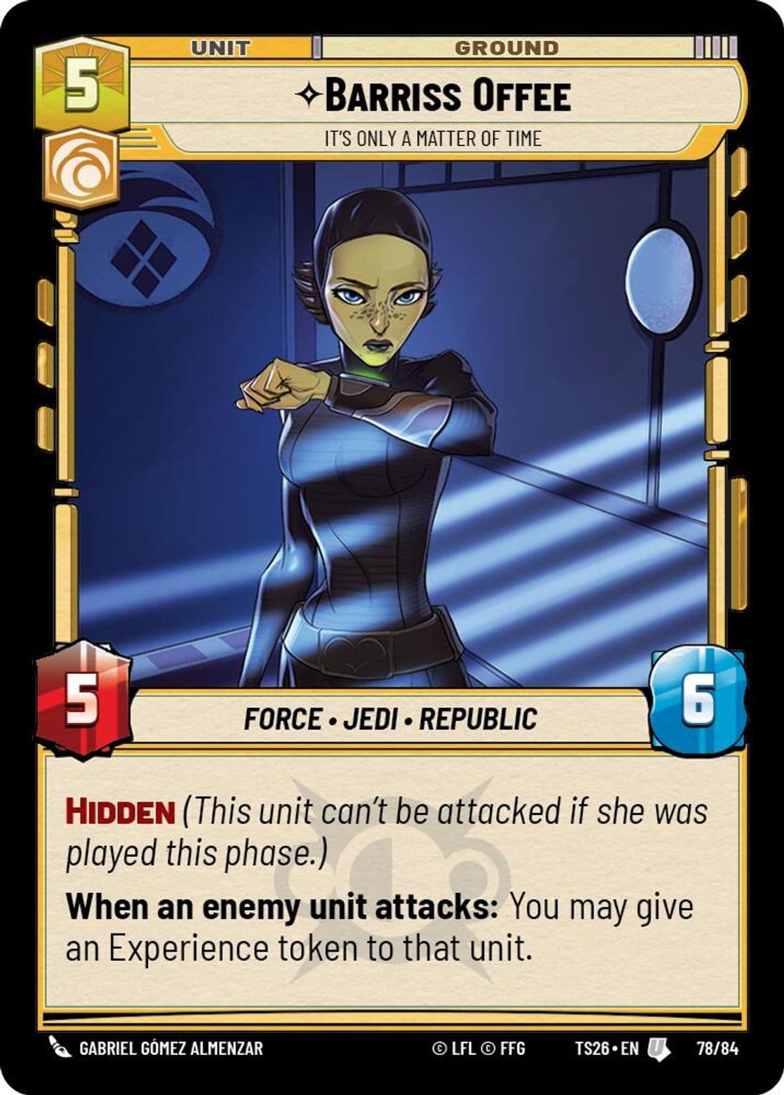 Barriss Offee, It's Only a Matter of Time, Standard