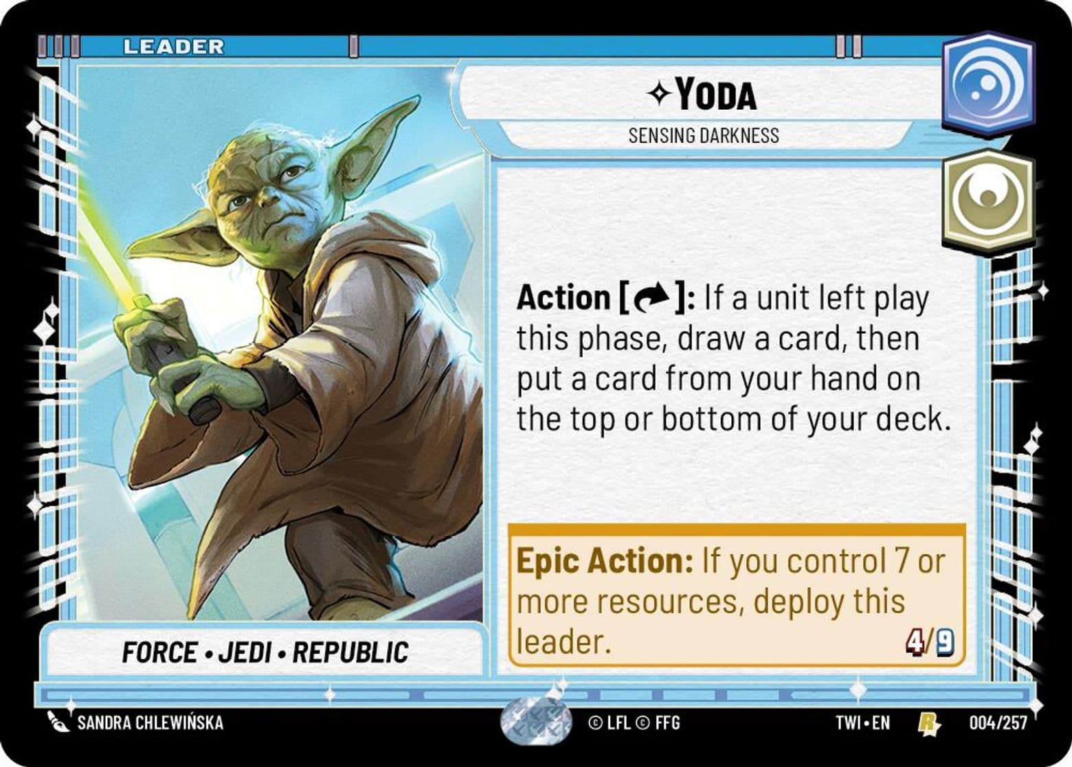 Yoda, Sensing Darkness, Standard