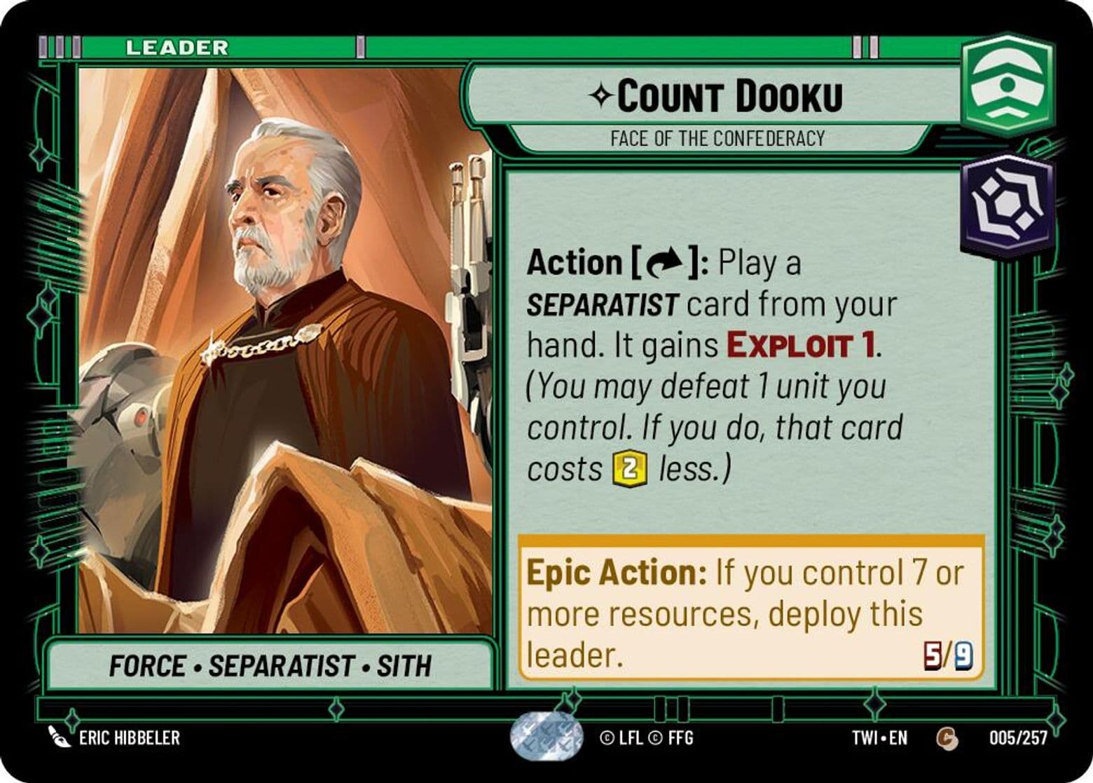 Count Dooku, Face of the Confederacy (Standard)