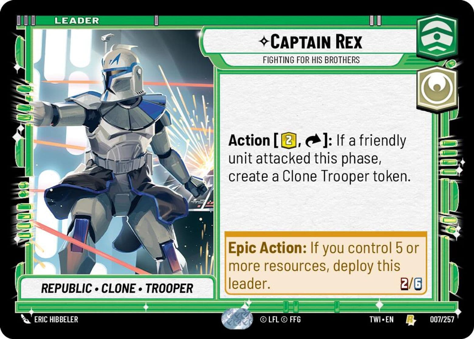 Captain Rex, Fighting For His Brothers, Standard