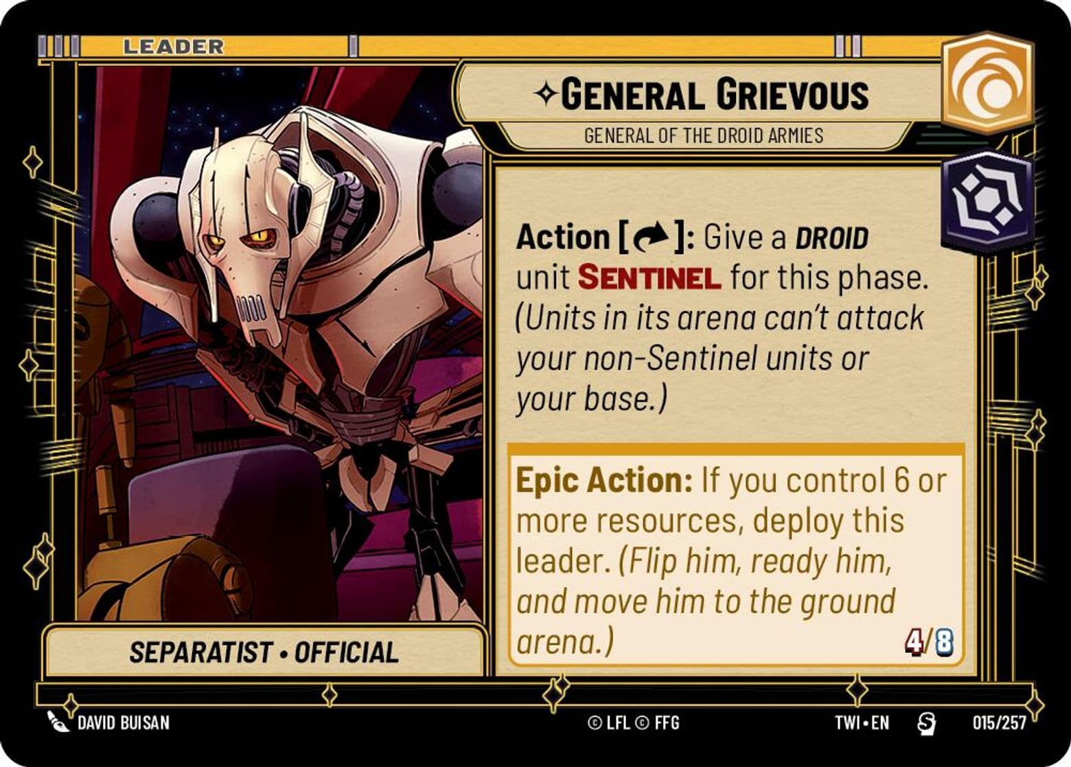 General Grievous, General of the Droid Armies, Standard