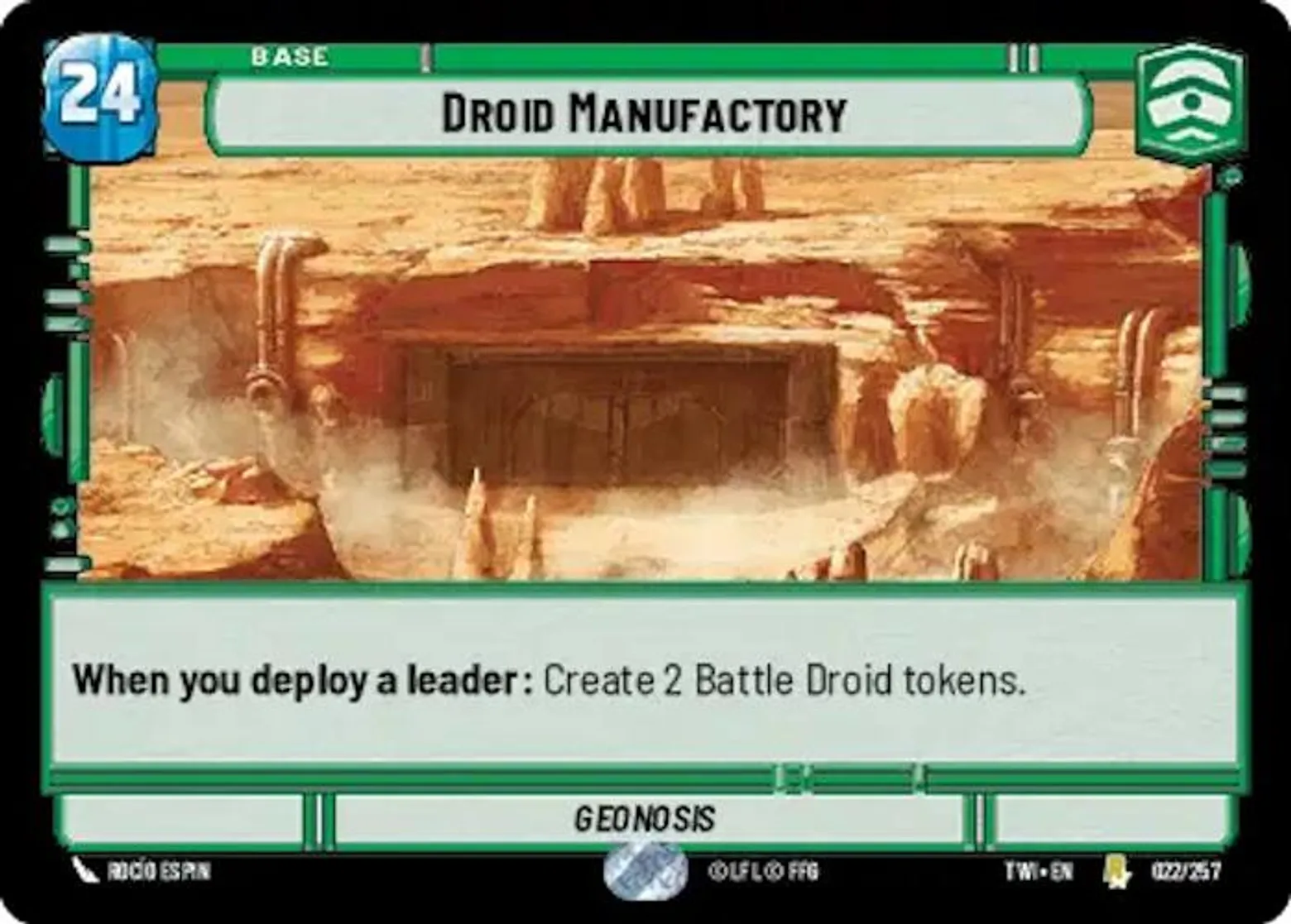 Droid Manufactory, Geonosis, Standard