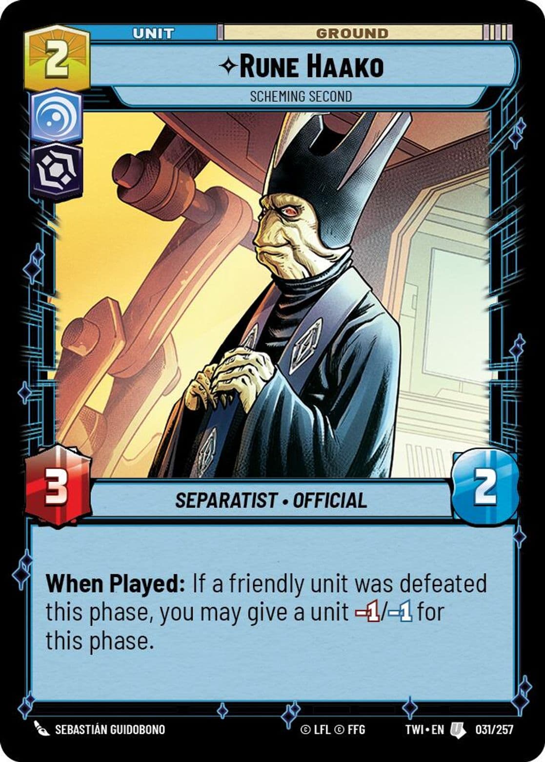 Rune Haako, Scheming Second, Standard