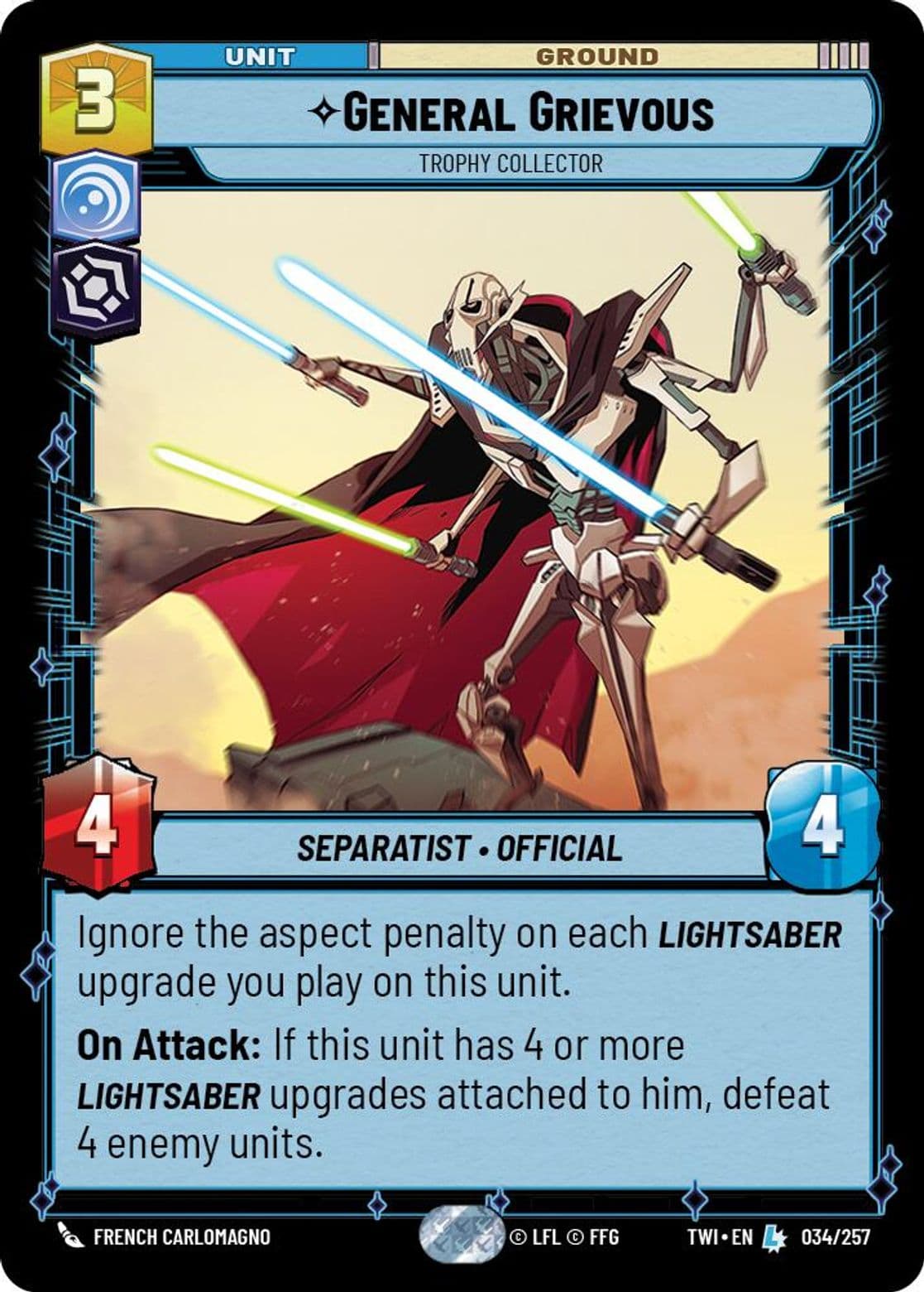 General Grievous, Trophy Collector, Standard