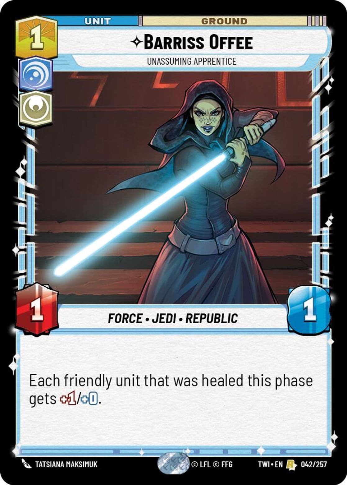 Barriss Offee, Unassuming Apprentice, Standard