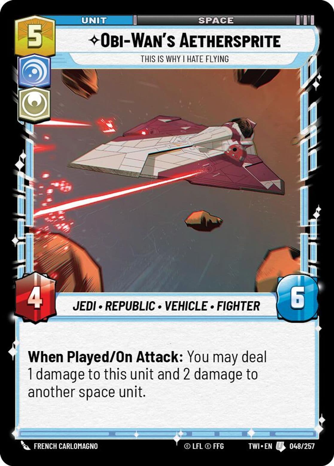 Obi-Wan's Aethersprite, This is Why I Hate Flying, Standard