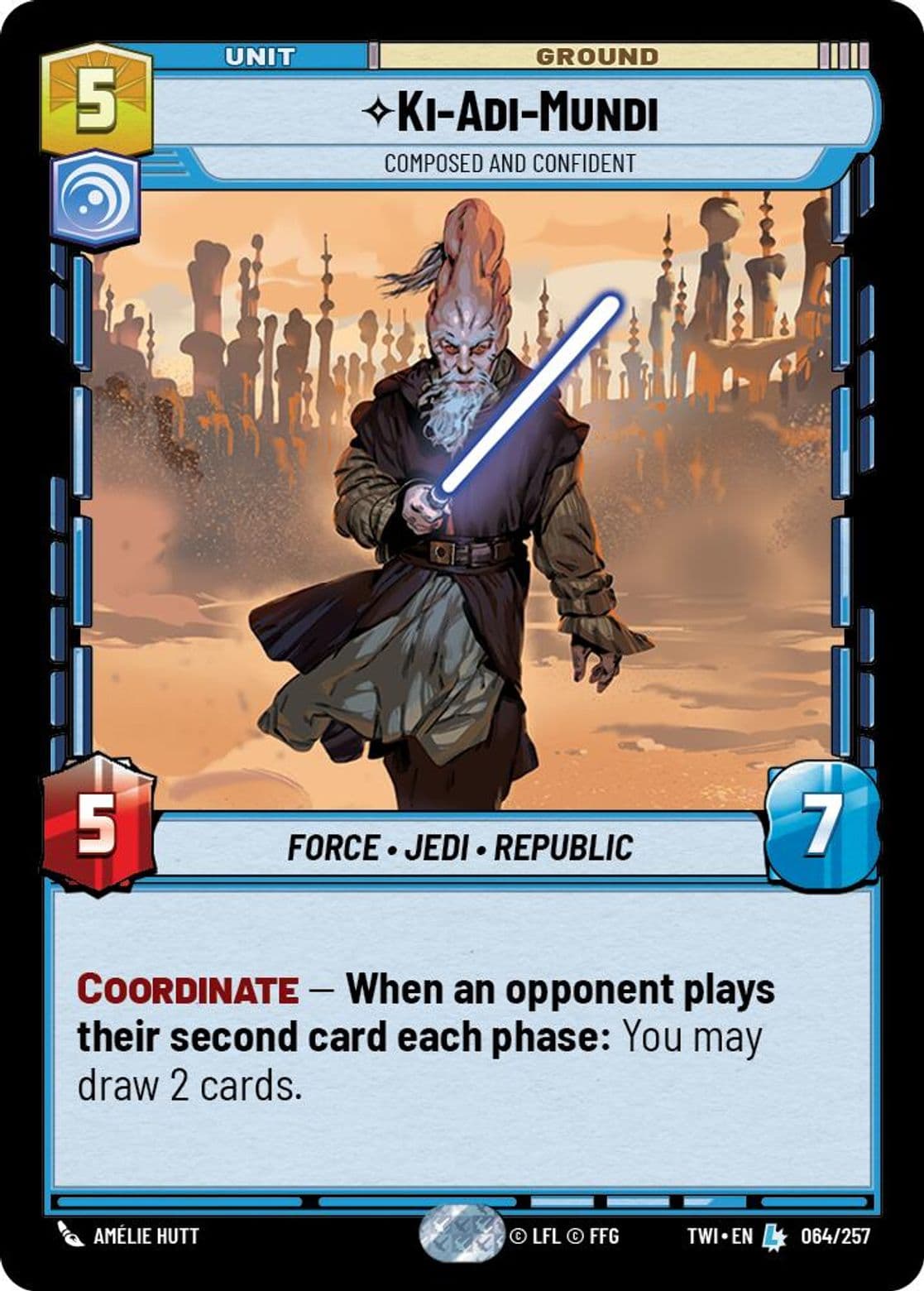 Ki-Adi-Mundi, Composed and Confident, Standard