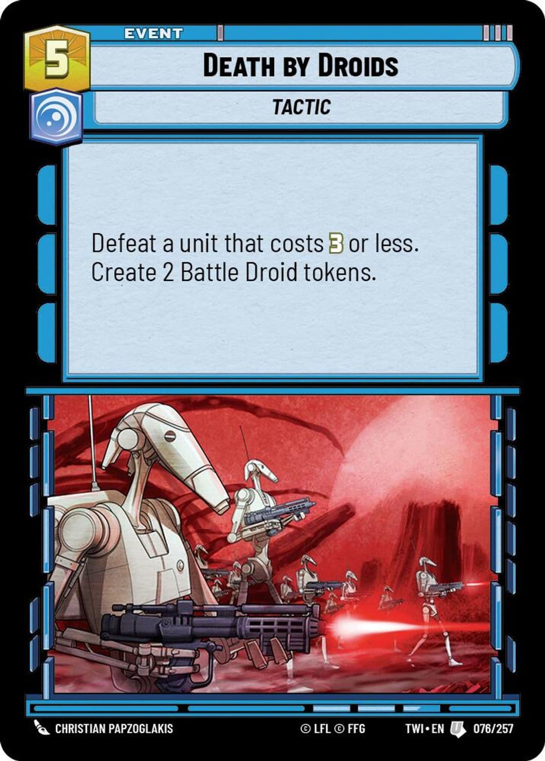 Death by Droids, Standard