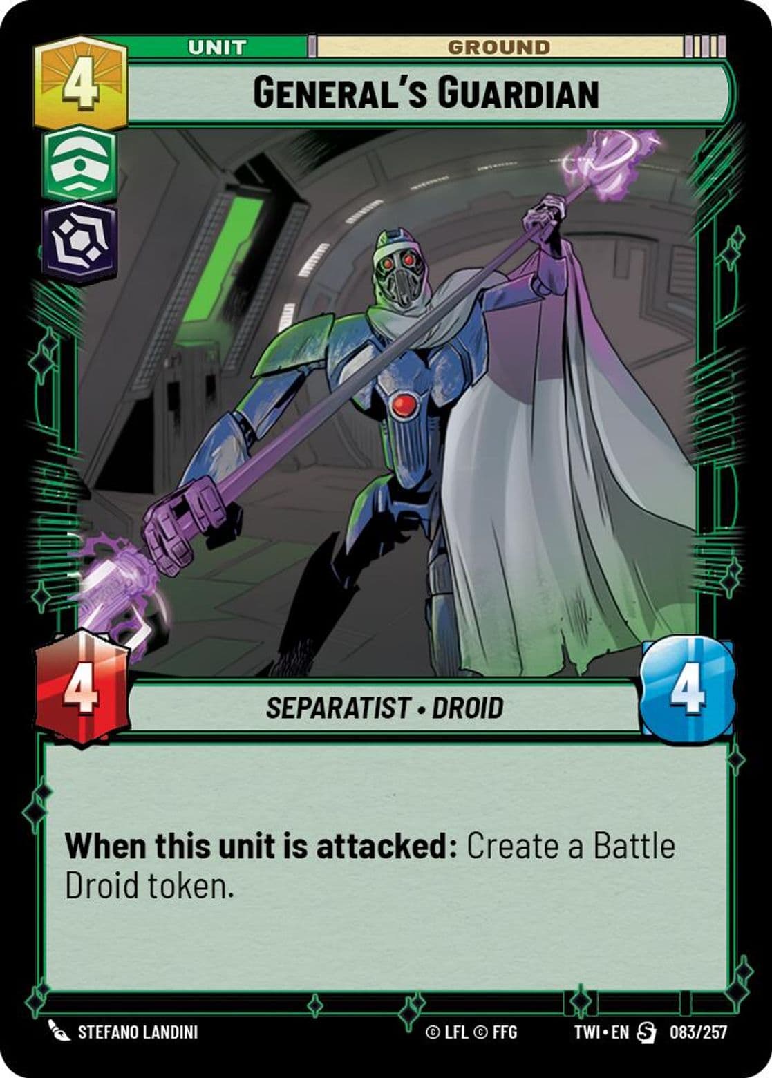 General's Guardian, Standard