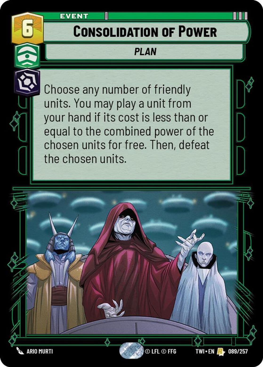 Consolidation of Power, Standard