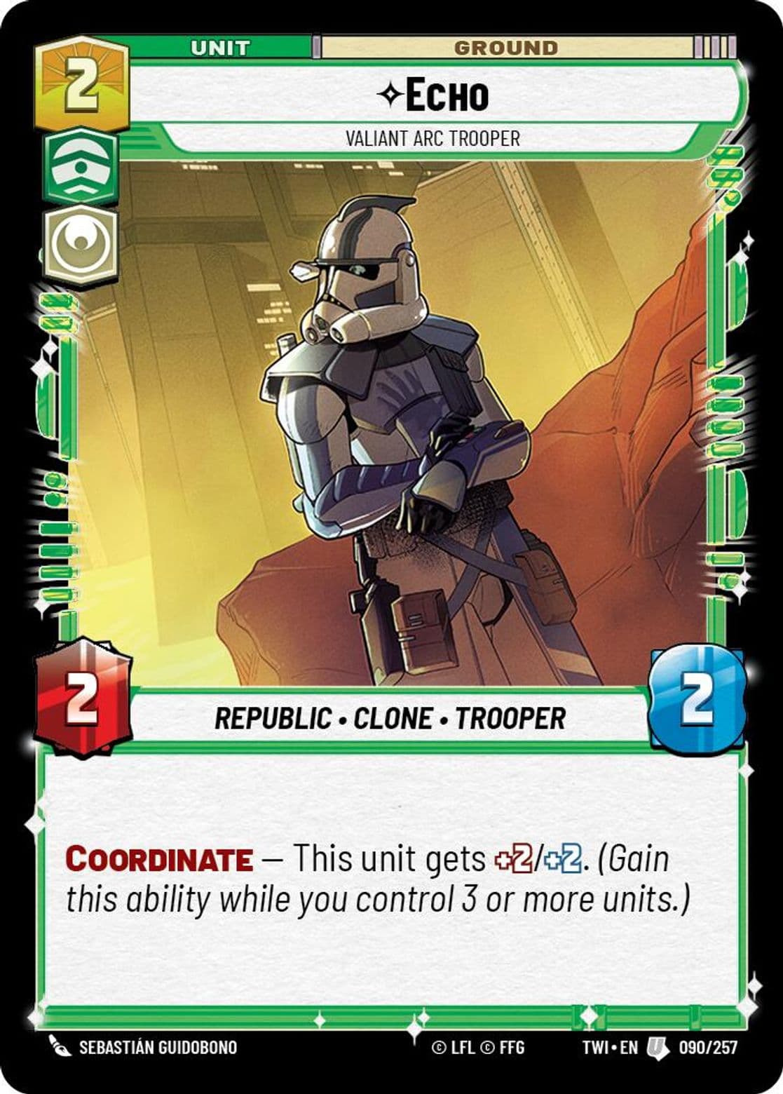 Echo, Valiant ARC Trooper, Standard
