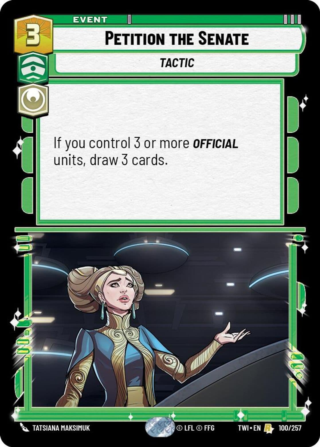 Petition the Senate, Standard