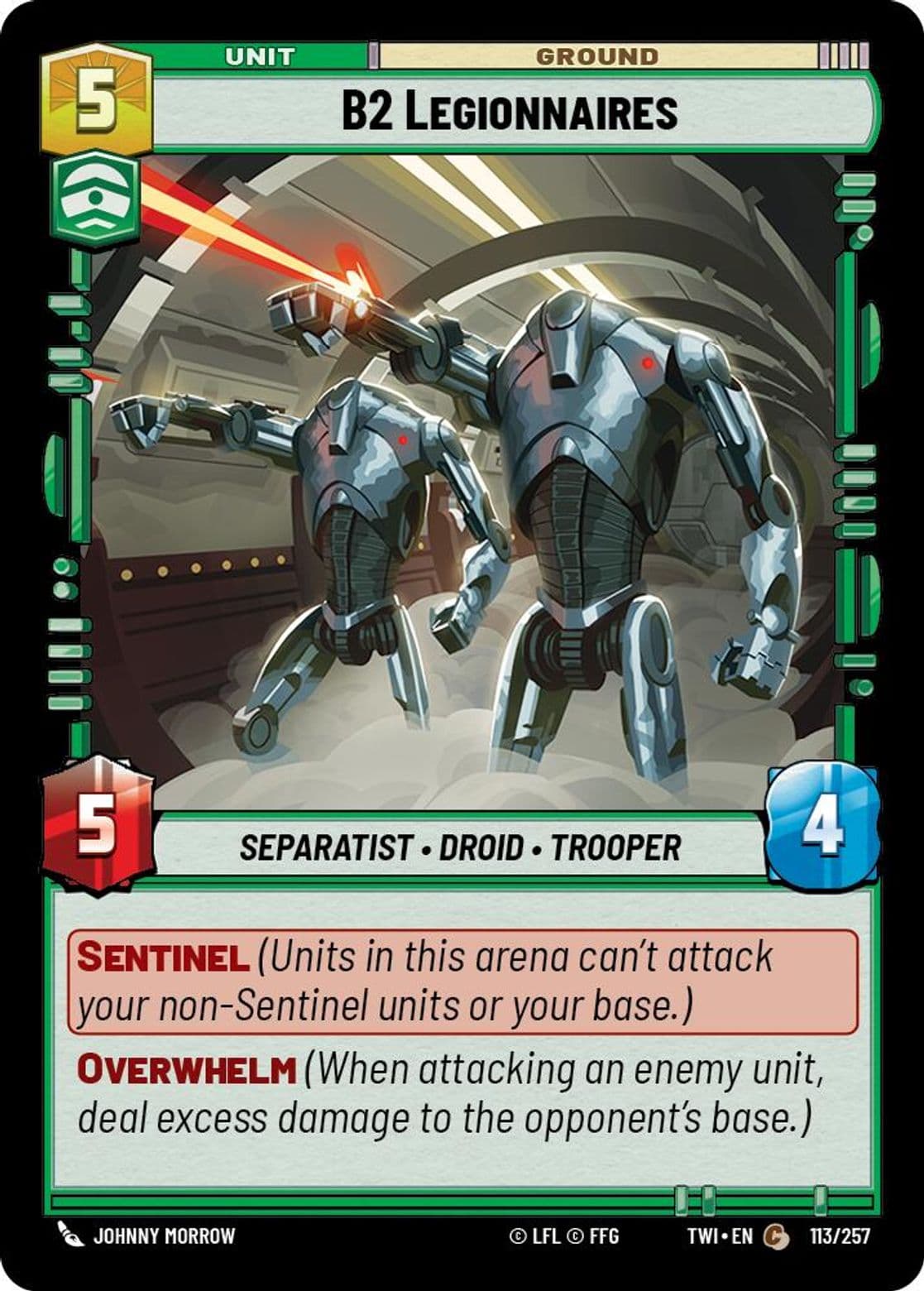 B2 Legionnaires, Standard