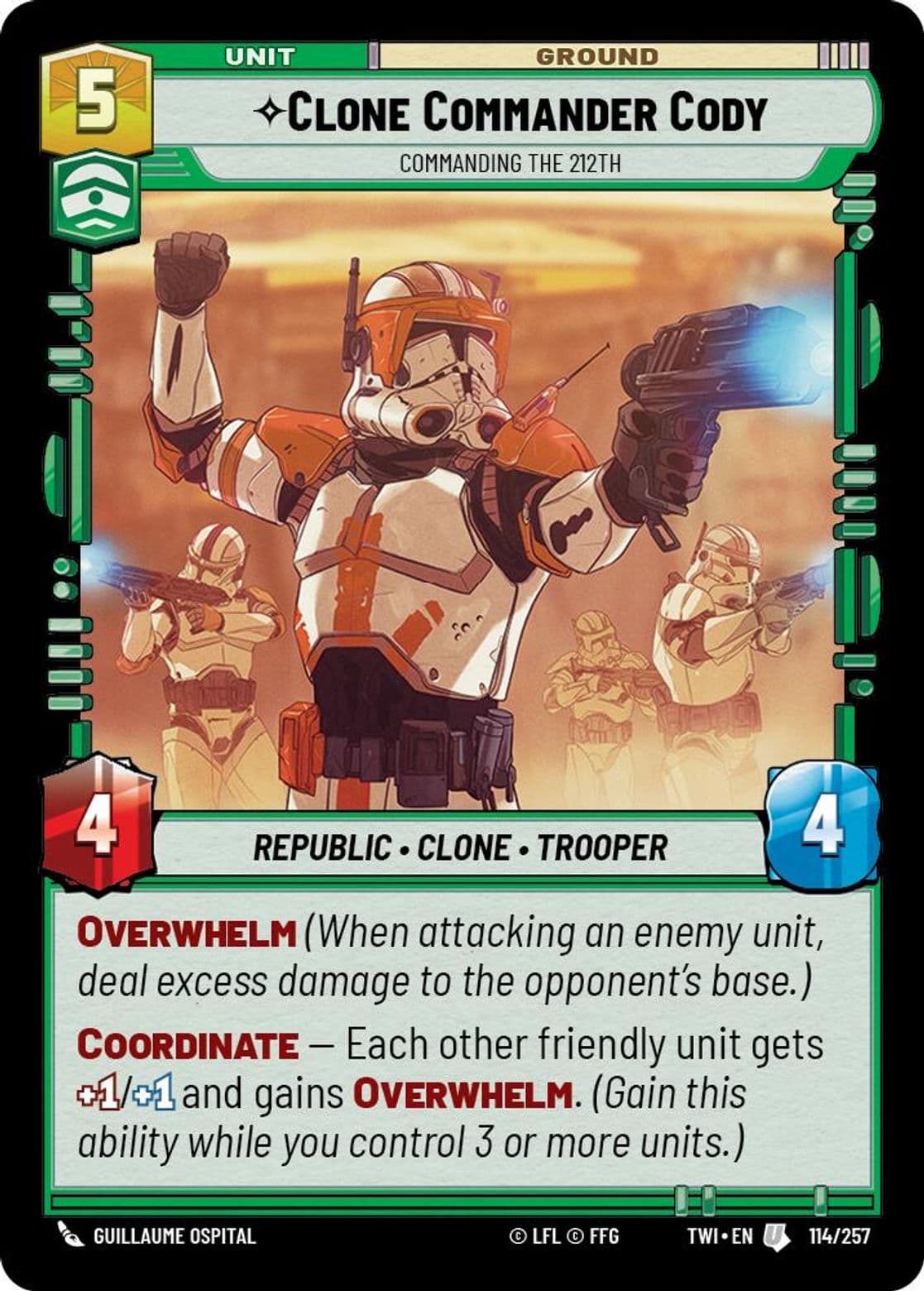 Clone Commander Cody, Commanding the 212th, Standard