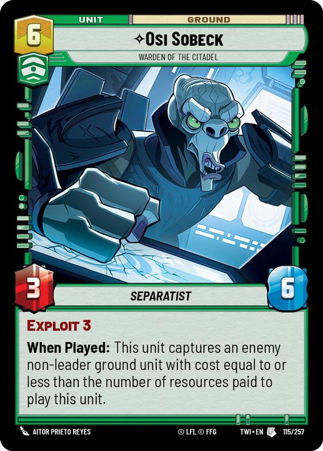 Osi Sobeck, Warden of the Citadel (Foil)
