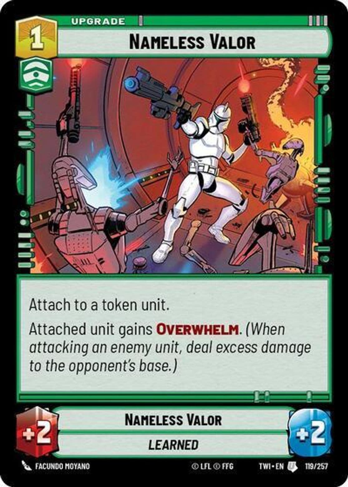 Nameless Valor, Standard