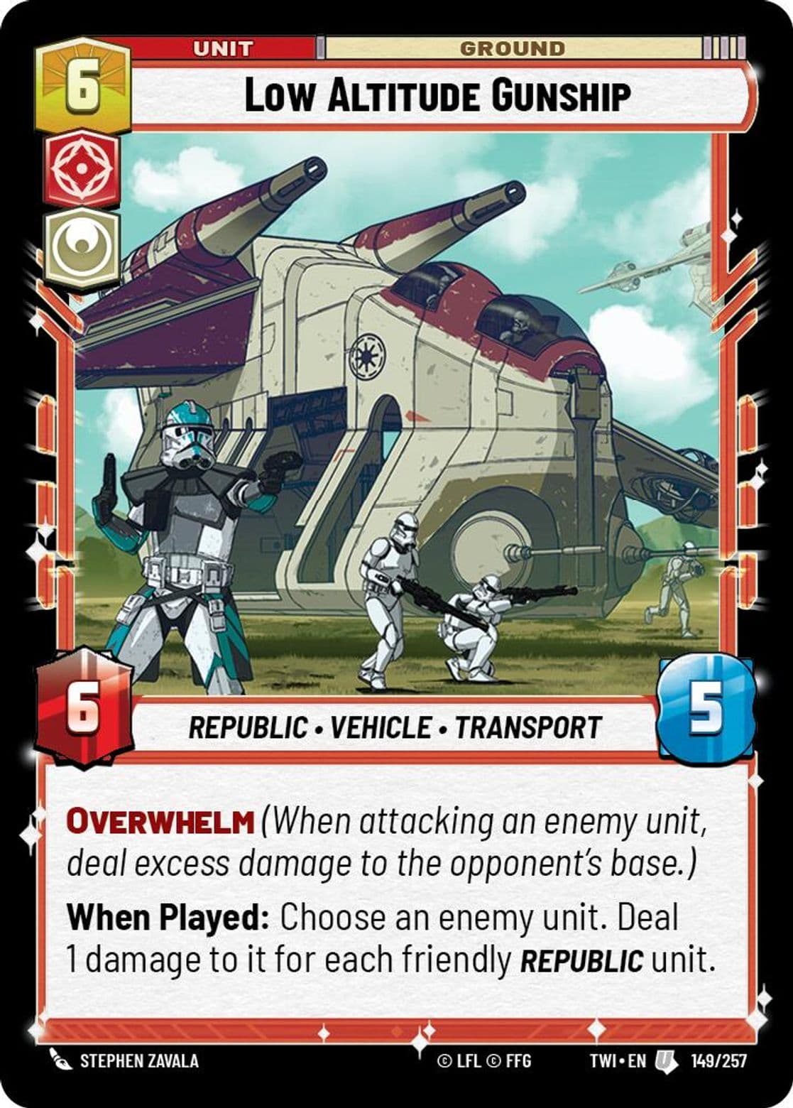 Low Altitude Gunship, Standard