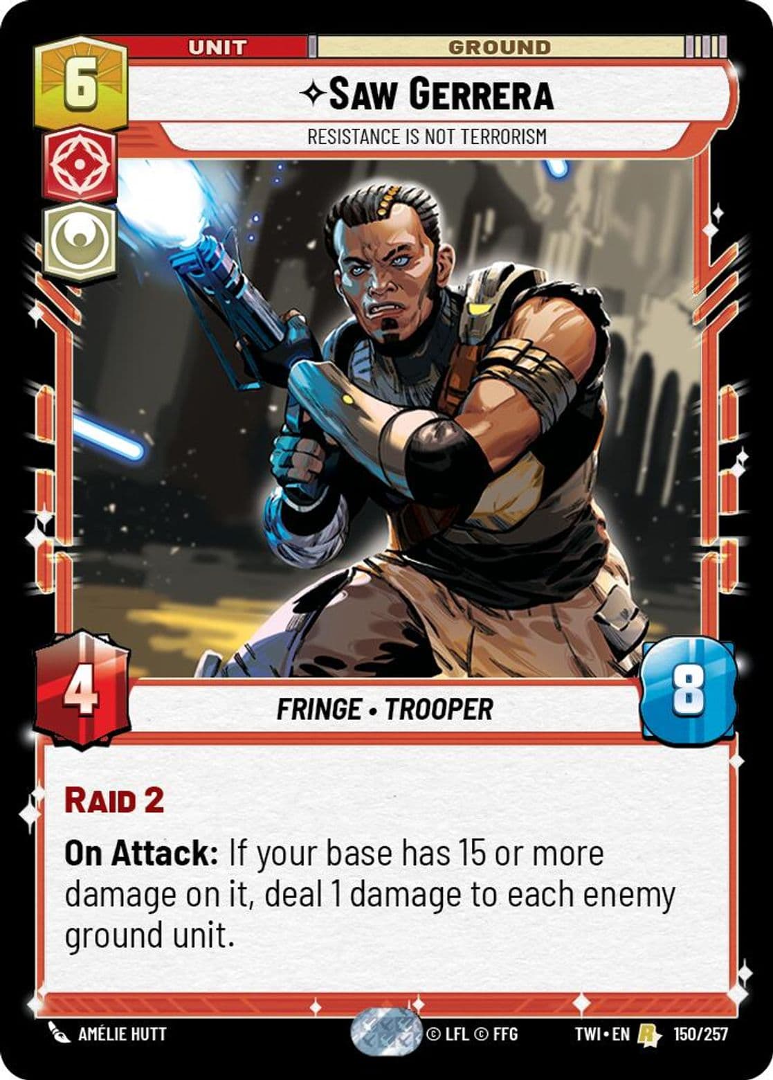 Saw Gerrera, Resistance is Not Terrorism, Standard