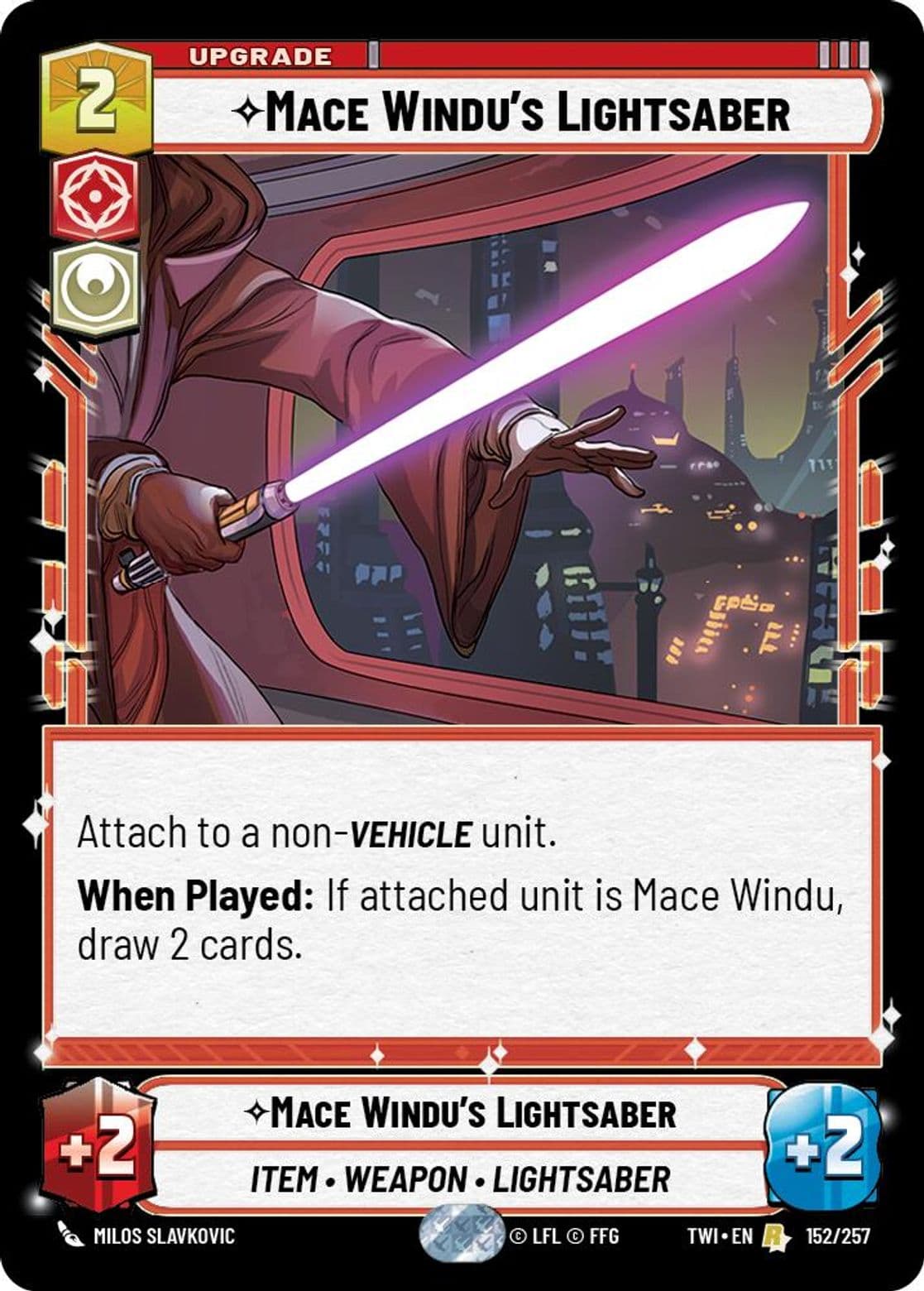 Mace Windu's Lightsaber, Standard