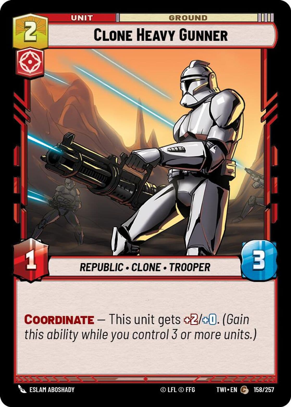 Clone Heavy Gunner, Standard