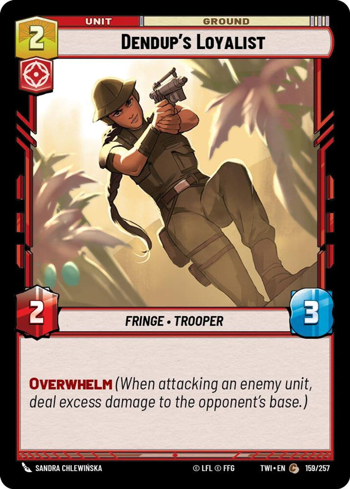 Dendup's Loyalist, Standard
