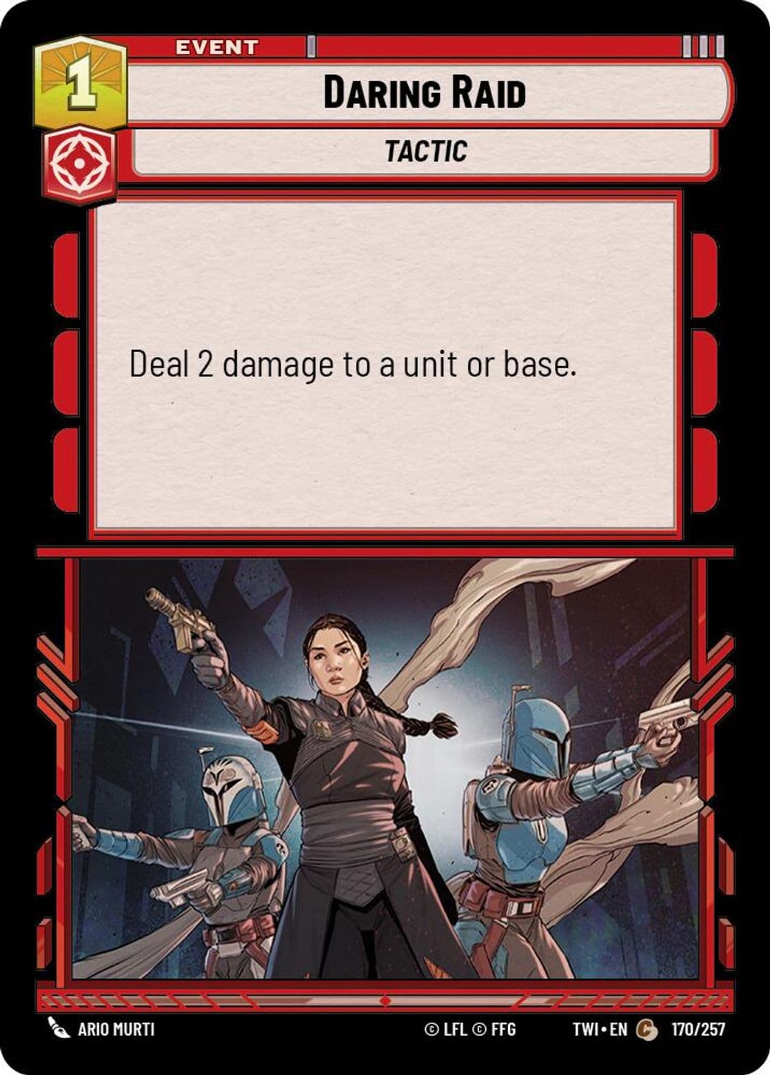 Daring Raid, Standard