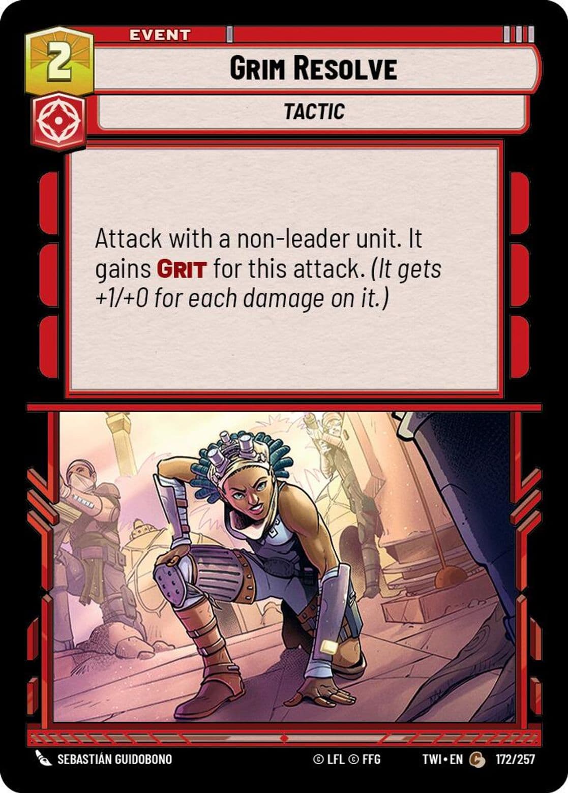 Grim Resolve, Standard