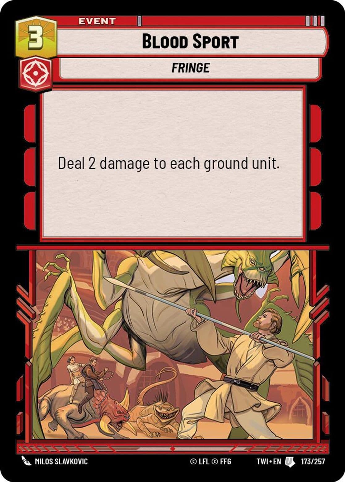 Blood Sport, Standard