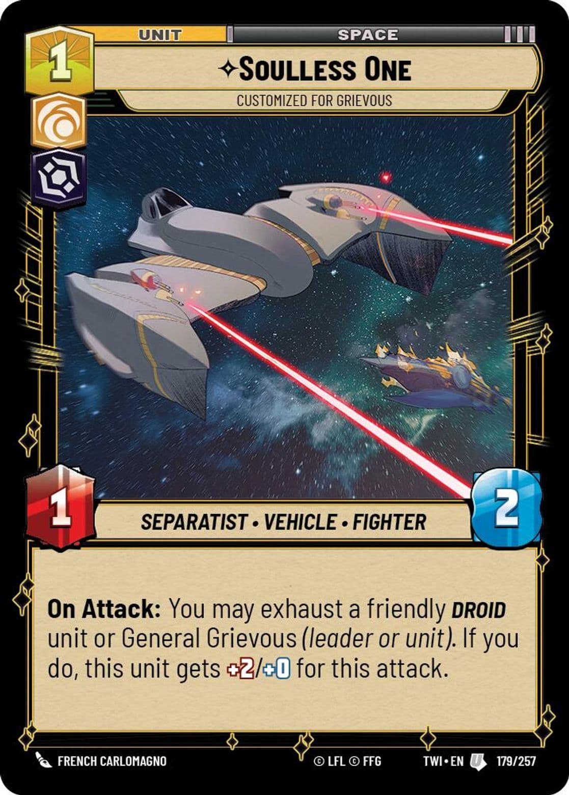 Soulless One, Customized for Grievous, Standard