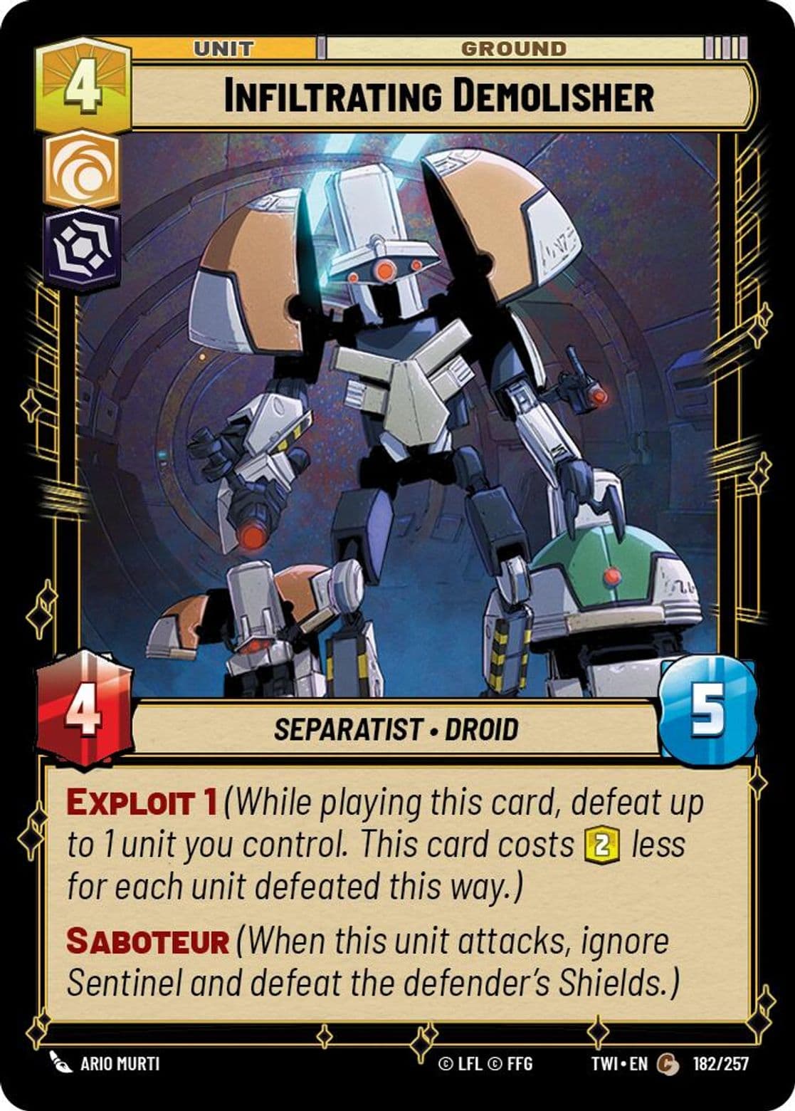 Infiltrating Demolisher, Standard