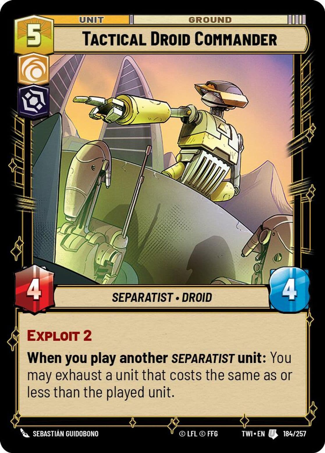 Tactical Droid Commander, Standard