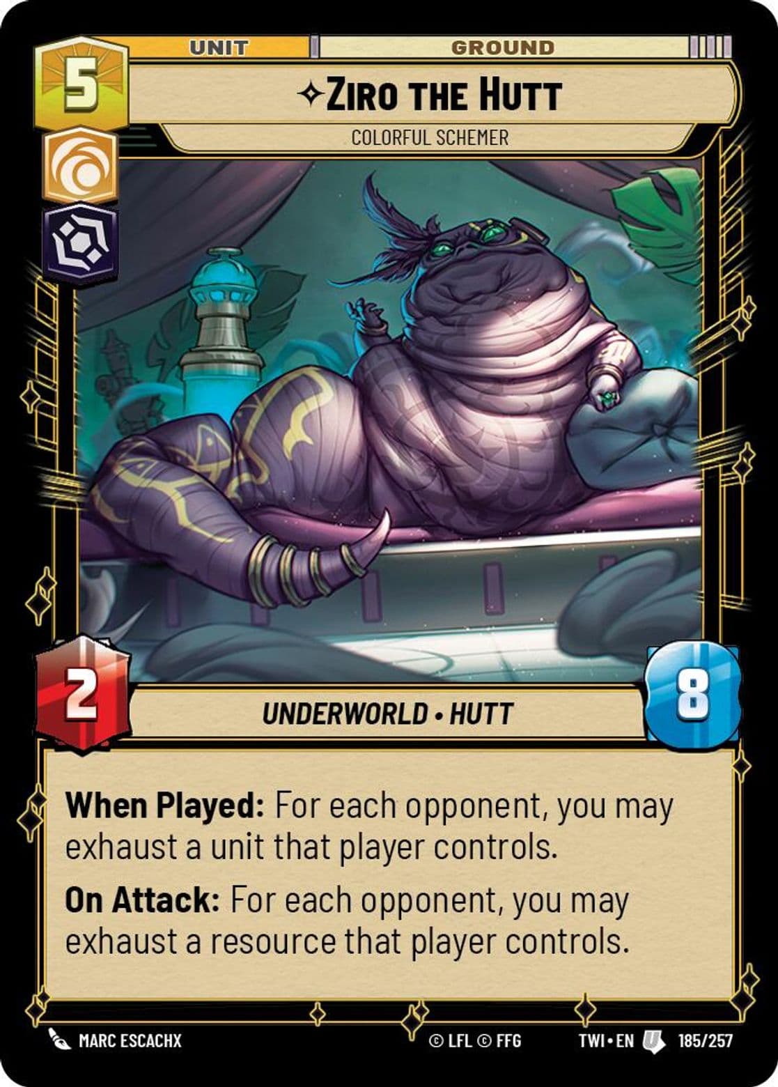 Ziro the Hutt, Colorful Schemer, Standard