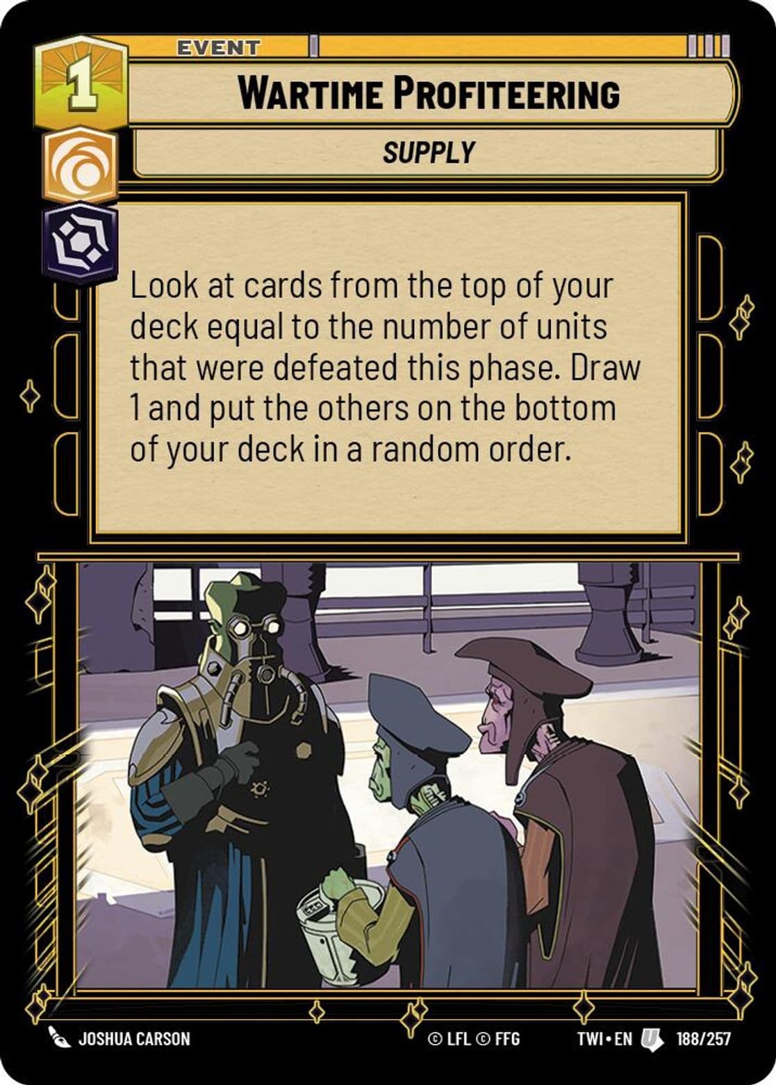 Wartime Profiteering, Standard