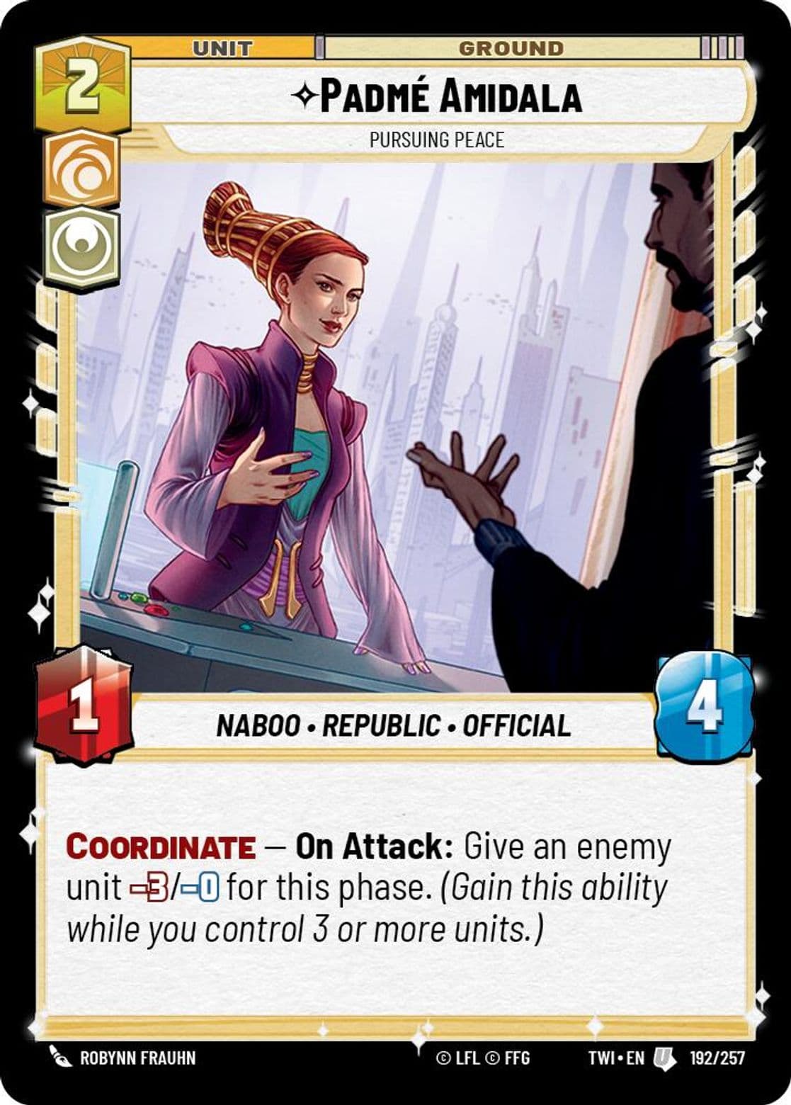 Padmé Amidala, Pursuing Peace, Standard