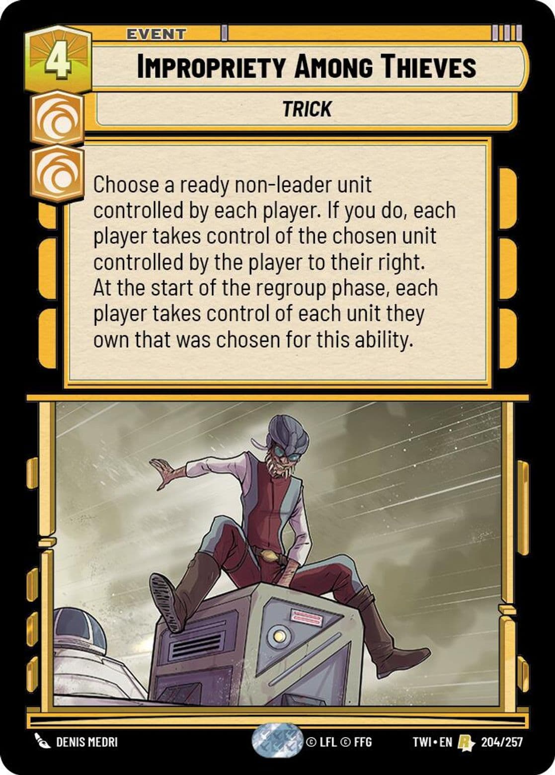 Impropriety Among Thieves, Standard