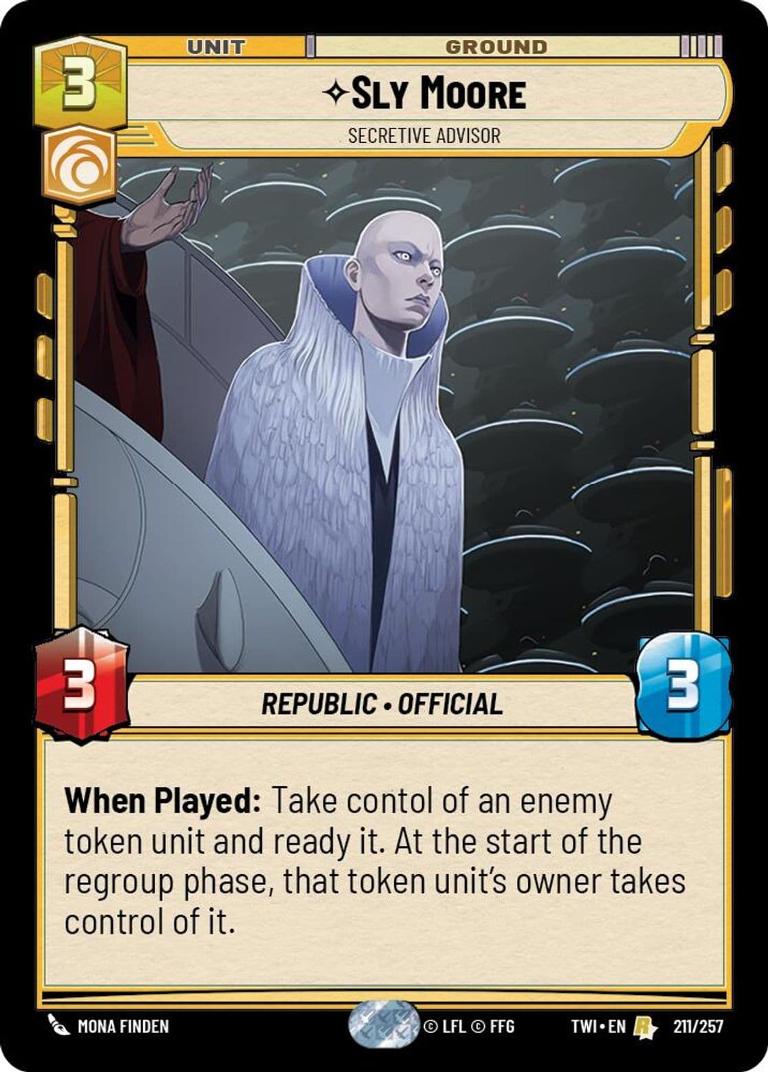 Sly Moore, Secretive Advisor, Standard