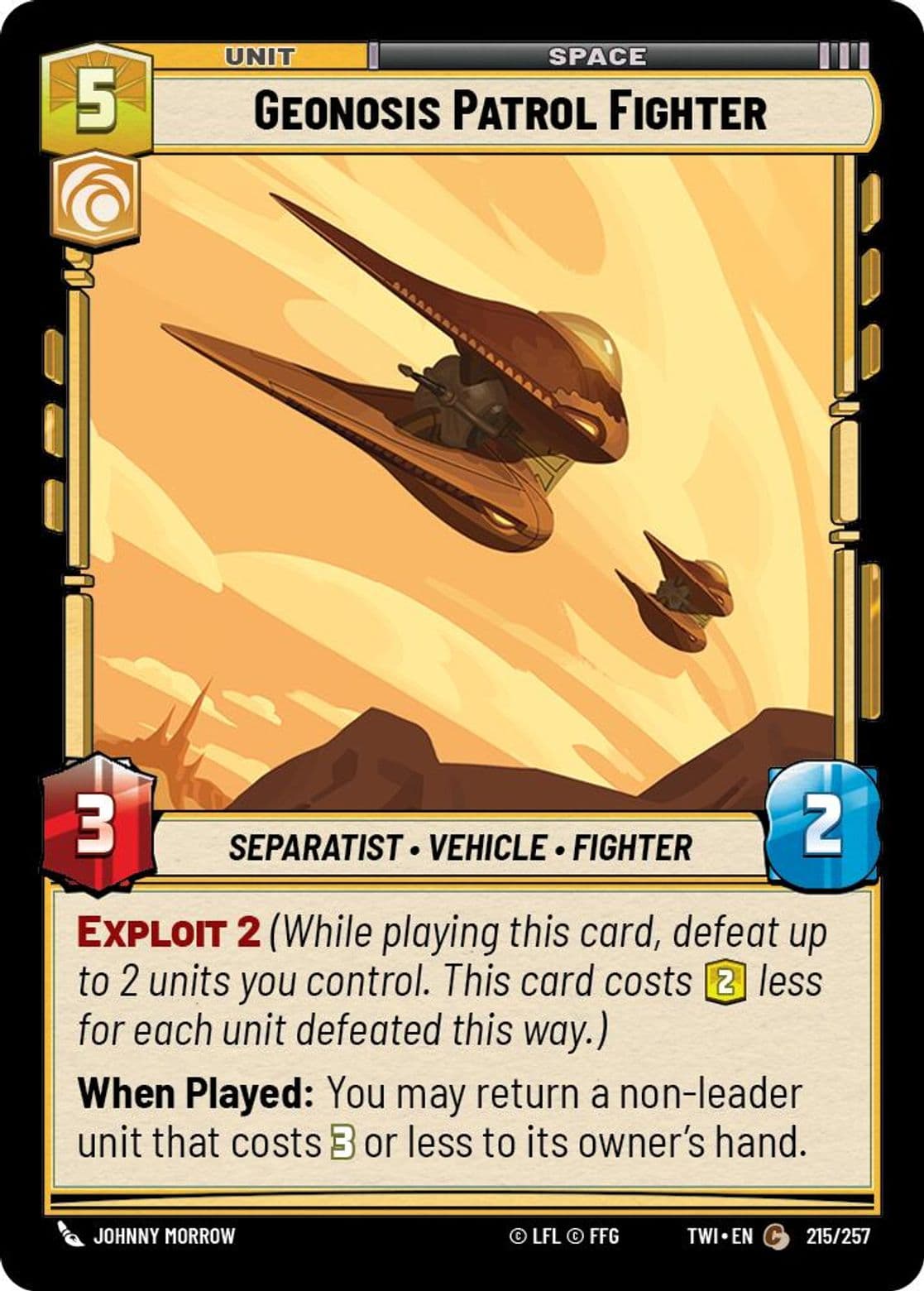 Geonosis Patrol Fighter, Standard
