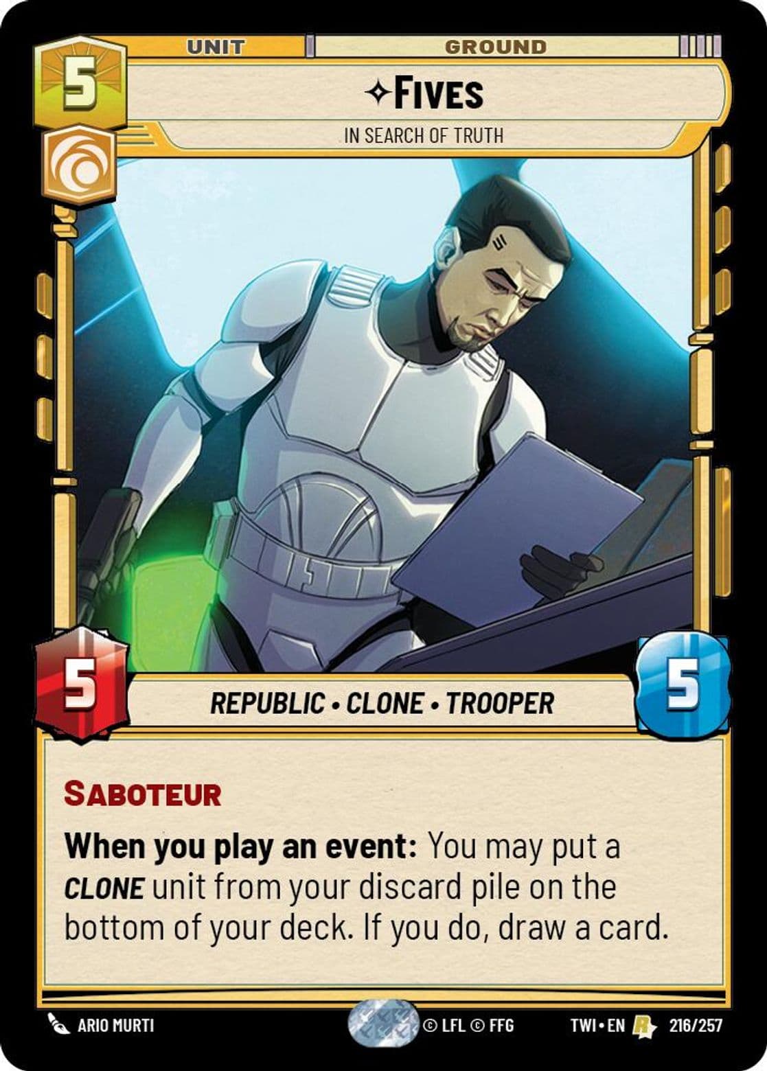 Fives, In Search of Truth, Standard