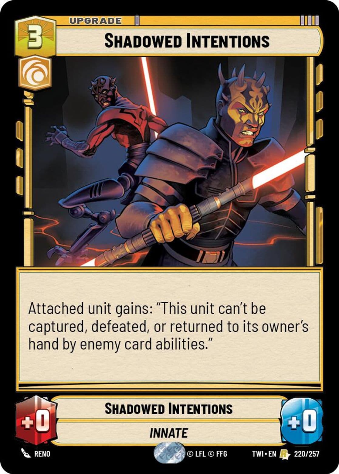 Shadowed Intentions, Standard