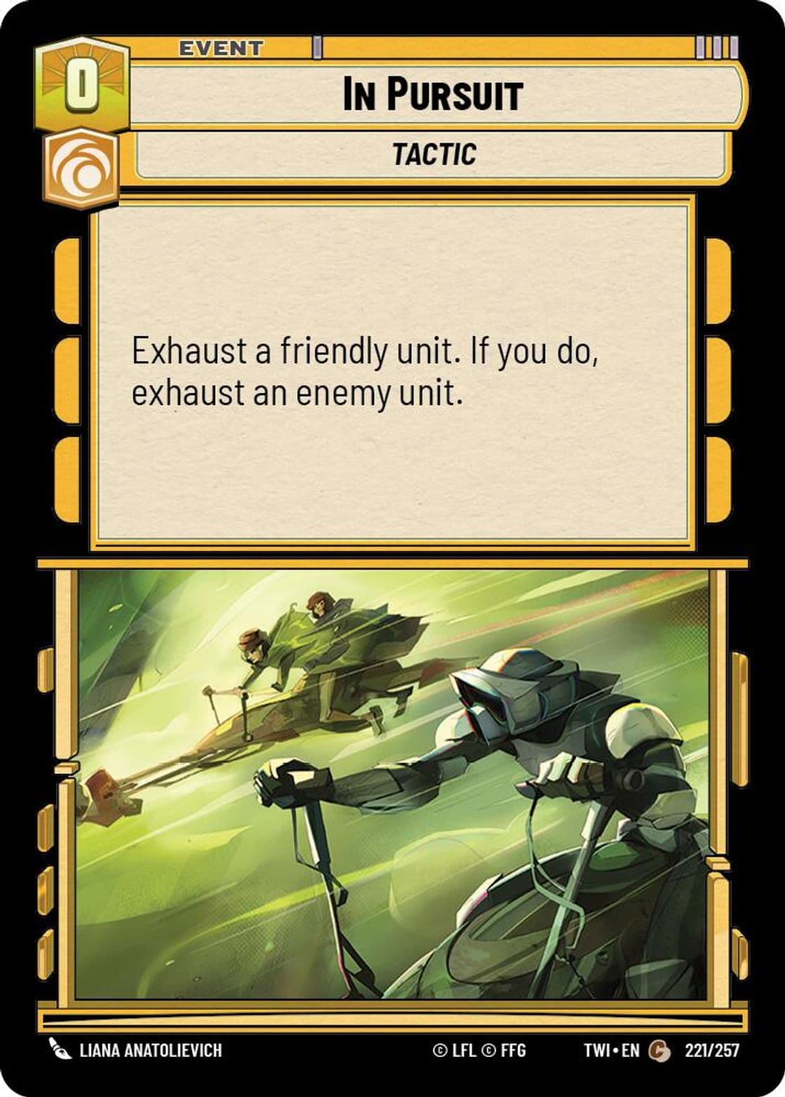 In Pursuit, Standard