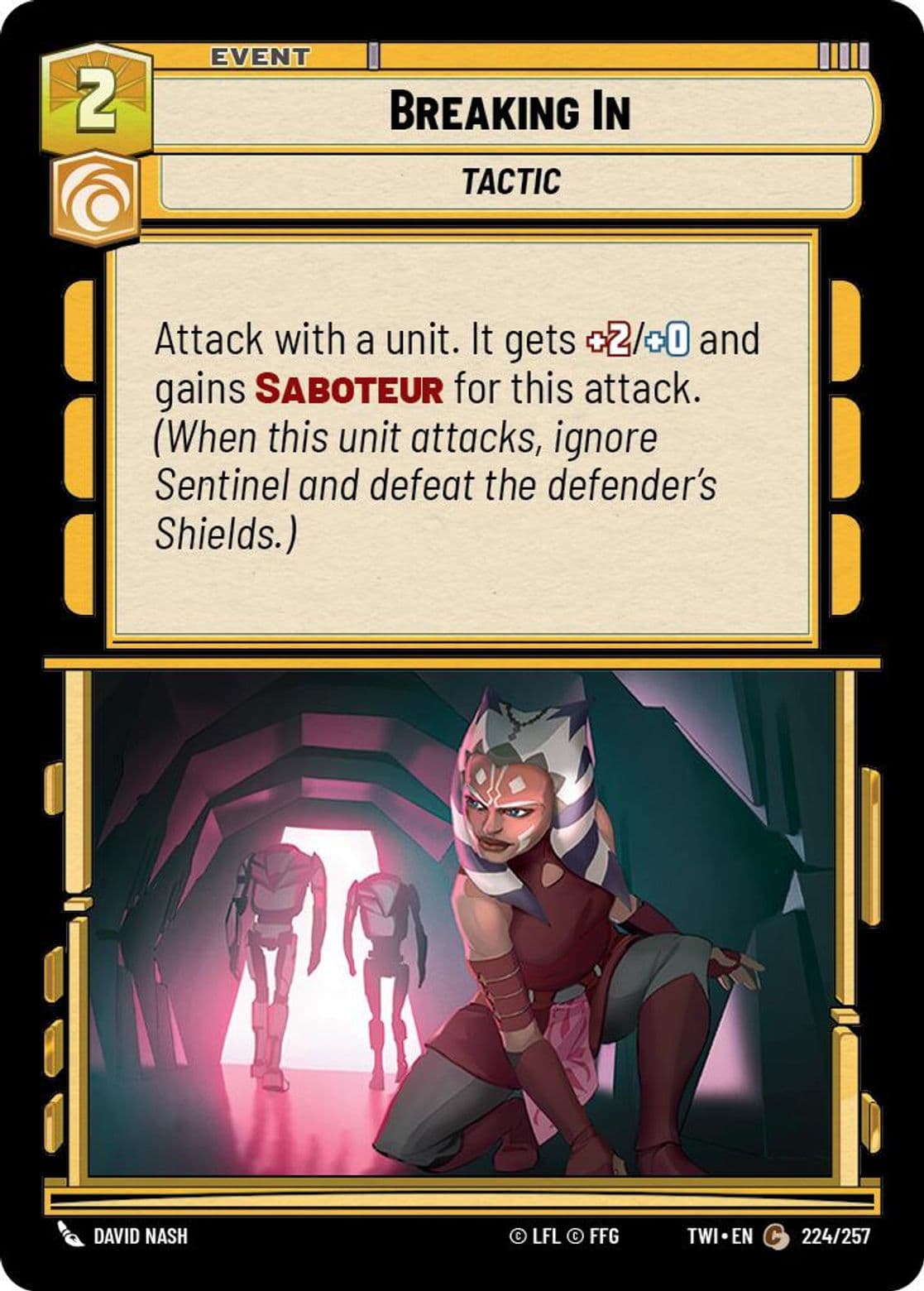 Breaking In, Standard