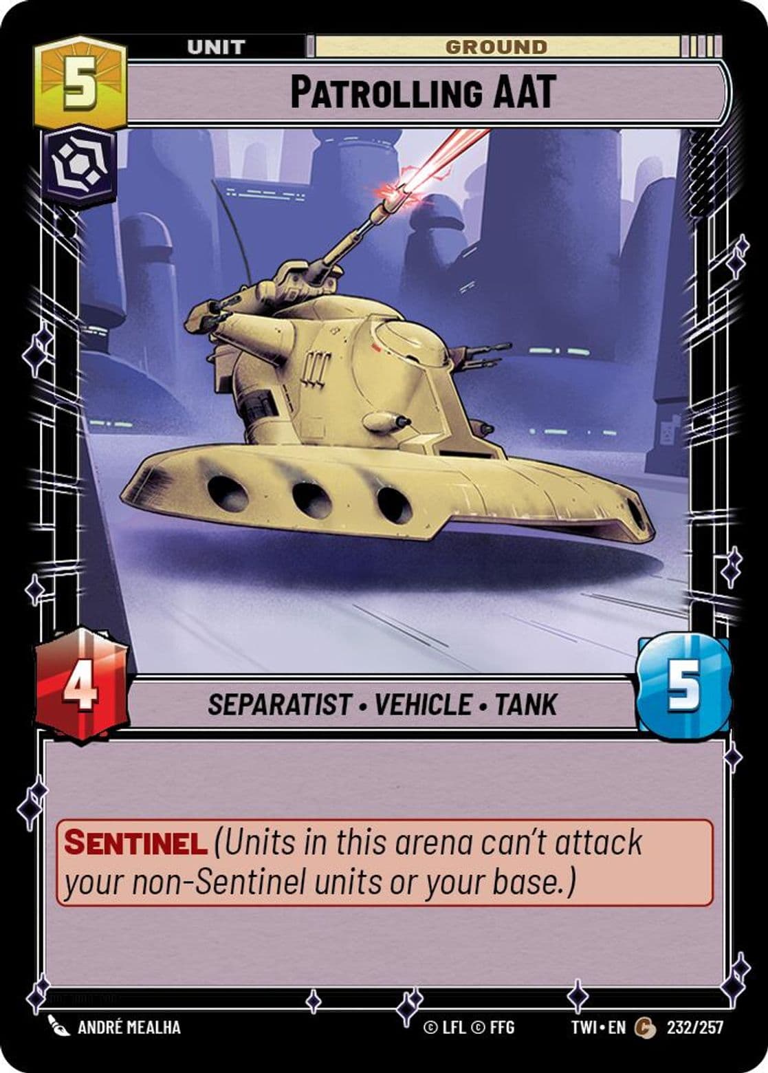 Patrolling AAT, Standard